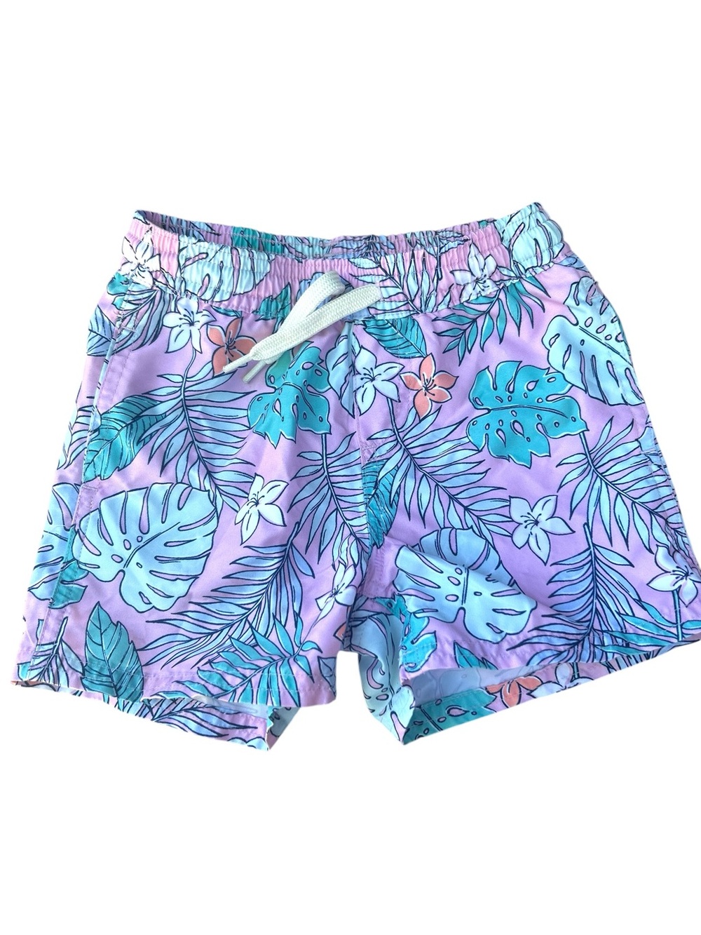 Quince Tropical Floral Swim Trunks for‎ Baby Boy in Palms Print 18-24 Months